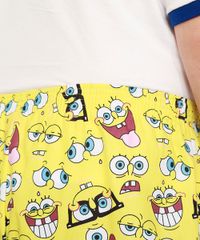 Samba-Cancao-Masculina-Plus-Size-Estampada-Bob-Esponja-Amarela-9964663-Amarelo_3