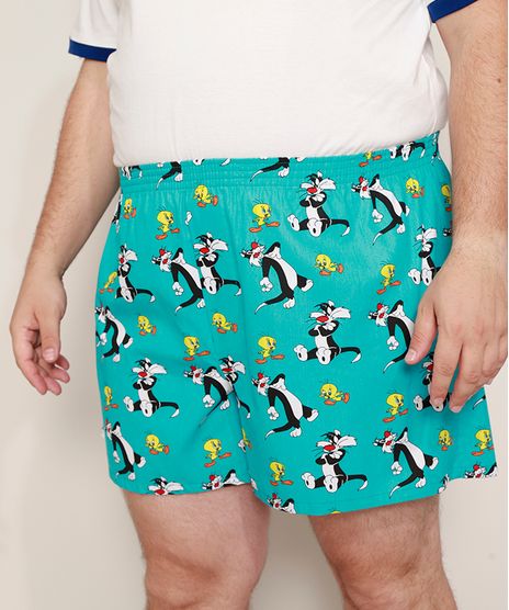 Samba-Cancao-Masculina-Plus-Size-Estampada-Piu-piu-e-Frajola-Azul-9964664-Azul_1