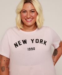 Camiseta-Feminina-Plus-Size--New-York--Manga-Curta-Rosa-Claro-9972079-Rosa_Claro_4