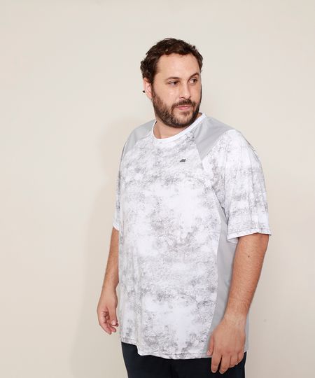 Camiseta-Masculina-Plus-Size-Esportiva-Ace-Estampada-Marmorizada-com-Recortes-Manga-Curta-Gola-Careca-Branca-9970668-Branco_1