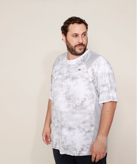 Camiseta-Masculina-Plus-Size-Esportiva-Ace-Estampada-Marmorizada-com-Recortes-Manga-Curta-Gola-Careca-Branca-9970668-Branco_1