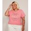 Camiseta-Feminina-Plus-Size--Good-Vibes--Manga-Curta-Rosa-9972071-Rosa_1