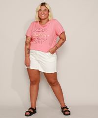 Camiseta-Feminina-Plus-Size--Good-Vibes--Manga-Curta-Rosa-9972071-Rosa_3