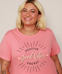 Camiseta-Feminina-Plus-Size--Good-Vibes--Manga-Curta-Rosa-9972071-Rosa_5
