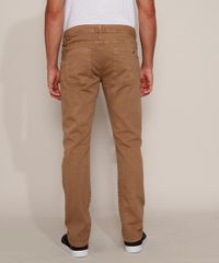 Calca-de-Sarja-Masculina-Reta-com-Cordao-Marrom-9968741-Marrom_4