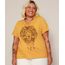 Camiseta-Feminina-Plus-Size-Leao-Manga-Curta-Mostarda-9972076-Mostarda_1