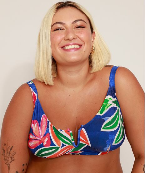 Biquini-Top-Plus-Size-Decote-V-Estampado-Floral-Com-Bojo-Removivel-Protecao-UV50--Multicor-9974527-Multicor_1