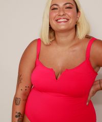 Maio-Plus-Size-Decote-V-com-Bojo-Sem-Aro-Protecao-UV50--Rosa-9974532-Rosa_5