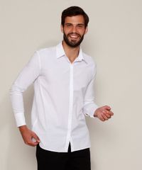 Camisa-Social-Unissex-Mindset-Longa-Manga-Longa-Branca-9983591-Branco_2
