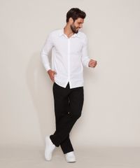 Camisa-Social-Unissex-Mindset-Longa-Manga-Longa-Branca-9983591-Branco_4