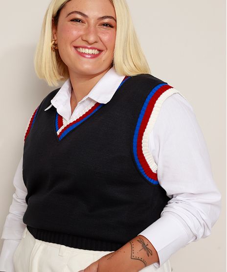 Colete-de-Trico-Unissex-Plus-Size-Mindset-Gola-V-Azul-Marinho-9983594-Azul_Marinho_1