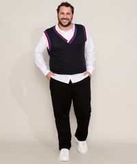 Colete-de-Trico-Unissex-Plus-Size-Mindset-Gola-V-Azul-Marinho-9983594-Azul_Marinho_4