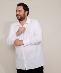 Camisa-Social-Unissex-Plus-Size-Mindset-Longa-Manga-Longa-Branca-9983592-Branco_2