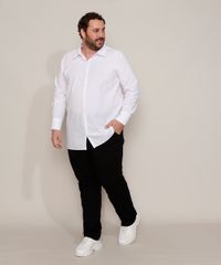 Camisa-Social-Unissex-Plus-Size-Mindset-Longa-Manga-Longa-Branca-9983592-Branco_4