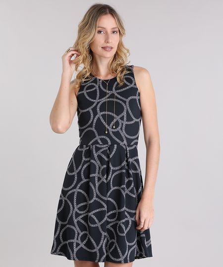 Vestido-Estampado-de-Cordas-Preto-8954176-Preto_1