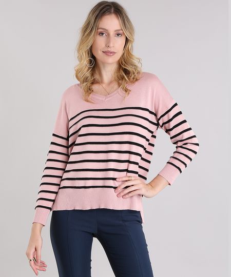 Sueter-Listrado-em-Trico-Rose-8838383-Rose_1 Sueter-Listrado-em-Trico-Rose-8838383-Rose_1