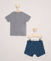 Conjunto-Infantil-de-Camiseta-Leao-Manga-Curta-Cinza-Mescla-Escuro---Short-Estampado-de-Coqueiros-Azul-Marinho-9946966-Azul_Marinho_3