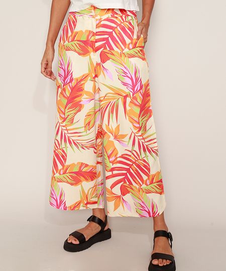 Calca-Feminina-Cropped-Cintura-Alta-Alfaiatada-Estampada-de-Folhagem-com-Bolsos-Off-White-9967157-Off_White_1 Calca-Feminina-Cropped-Cintura-Alta-Alfaiatada-Estampada-de-Folhagem-com-Bolsos-Off-White-9967157-Off_White_1