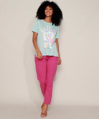 Camiseta-Feminina-Tom-e-Jerry--Just-Chillin---Manga-Curta-Decote-Redondo-Azul-Claro-9960127-Azul_Claro_3