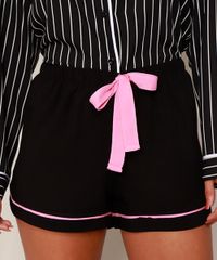 Short-de-Pijama-Feminino-com-Vivo-Contrastante-e-Laco-Preto-9970116-Preto_6