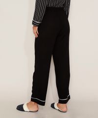 Calca-de-Pijama-Feminina-com-Vivo-Contrastante-e-Laco-Preta-9975180-Preto_2