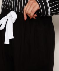 Calca-de-Pijama-Feminina-com-Vivo-Contrastante-e-Laco-Preta-9975180-Preto_5
