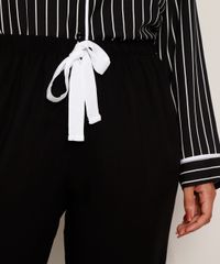 Calca-de-Pijama-Feminina-com-Vivo-Contrastante-e-Laco-Preta-9975180-Preto_6