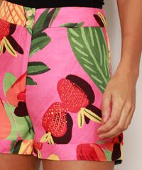 Short-Feminino-Cintura-Alta-Estampado-de-Frutas-Rosa-9968799-Rosa_6