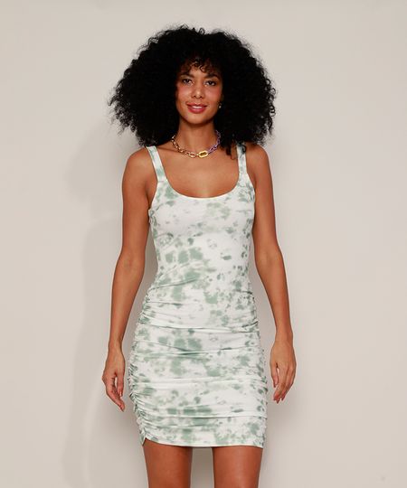 Vestido-Feminino-Curto-Canelado-Estampado-Tie-Dye-com-Franzido-Alca-Media-Verde-9974887-Verde_1