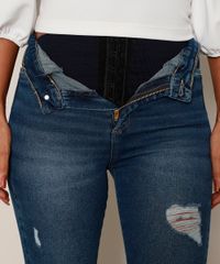 Calca-Jeans-Feminina-Sawary-Cigarrete-Push-Up-Super-Lipo-Cintura-Alta-Destroyed-Azul-Escuro-9980183-Azul_Escuro_6