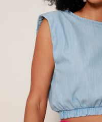 Regata-Jeans-Muscle-Tee-Feminina-Cropped-com-Ombreiras-Decote-Redondo-Azul-Claro-9981724-Azul_Claro_6