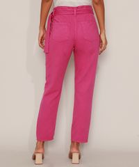 Calca-de-Sarja-Feminina-Mom-Clochard-Cintura-Super-Alta-com-Faixa-para-Amarrar-Rosa-Escuro-9982208-Rosa_Escuro_2 Calca-de-Sarja-Feminina-Mom-Clochard-Cintura-Super-Alta-com-Faixa-para-Amarrar-Rosa-Escuro-9982208-Rosa_Escuro_2