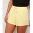Short-de-Moletom-Feminino-Cintura-Media-com-Cordao-e-Faixa-Lateral-Amarelo-9975741-Amarelo_1