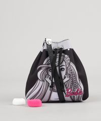 Bolsa-Barbie-com-Brilho----Elastico-de-Cabelo-Preta-9060473-Preto_1