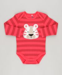 Body-Listrado--Leao--em-Algodao---Sustentavel-Vermelho-8801413-Vermelho_1