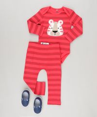Body-Listrado--Leao--em-Algodao---Sustentavel-Vermelho-8801413-Vermelho_3