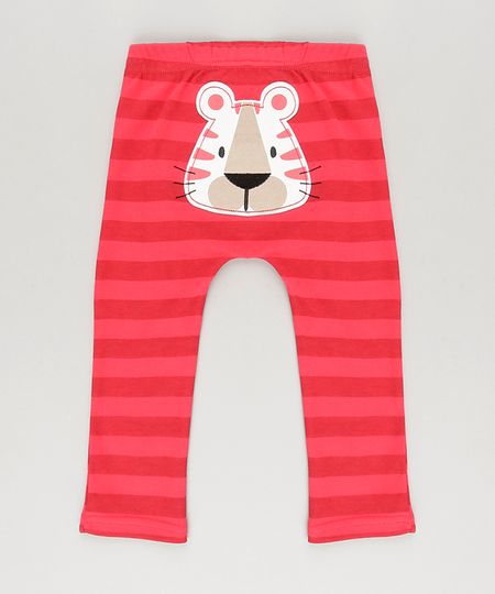 Calca-Listrada--Leao--em-Algodao---Sustentavel-Vermelha-8801441-Vermelho_1