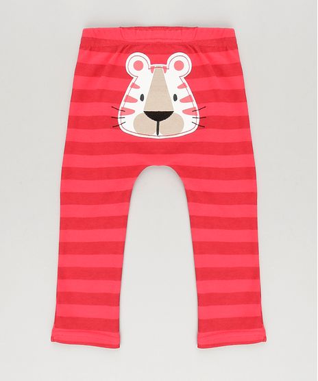 Calca-Listrada--Leao--em-Algodao---Sustentavel-Vermelha-8801441-Vermelho_1
