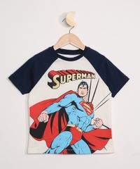 Camiseta-Infantil-Raglan--Superman--Manga-Curta-Off-White-9969363-Off_White_1