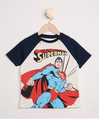 Camiseta-Infantil-Raglan--Superman--Manga-Curta-Off-White-9969363-Off_White_1