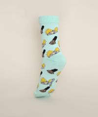Meia-Feminina-Cano-Alto-Estampada-Hey-Arnold-Verde-Claro-9973262-Verde_Claro_2