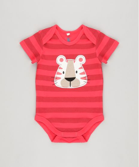 Body-Listrado--Leao--em-Algodao---Sustentavel-Vermelho-8801455-Vermelho_1