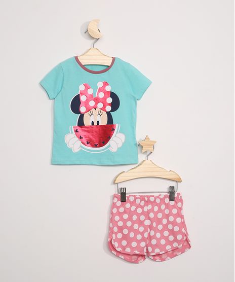Pijama-Infantil-Minnie-e-Melancia-Manga-Curta-Verde-Agua-9964011-Verde_Agua_1