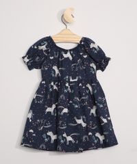 Vestido-Infantil-Estampado-Unicornios-Manga-Curta-Bufante-Azul-Marinho-9964376-Azul_Marinho_2