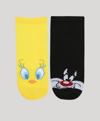 Kit-de-2-Meias-Femininas-Cano-Baixo-Piu-Piu-e-Frajola-Multicor-9973265-Multicor_6