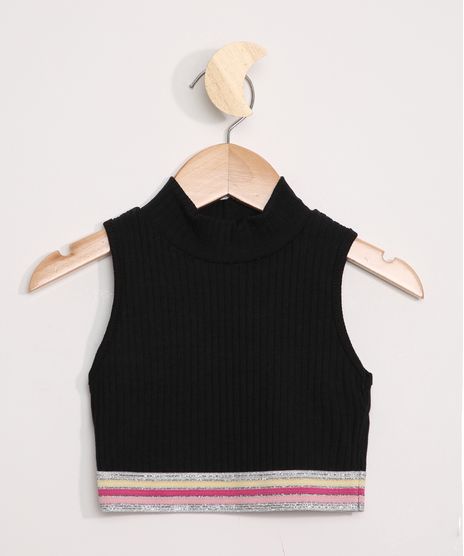 Regata-Infantil-Cropped-com-Elastico-em-Lurex-Gola-Alta-Preta-9967335-Preto_1