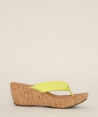 Tamanco-Feminino-Oneself-Salto-Medio-em-Cortica-Amarelo-9979023-Amarelo_2