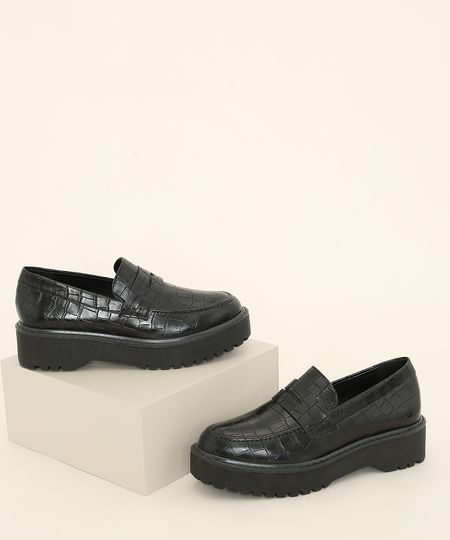 Oxford-Feminino-Oneself-Texturizado-Croco-Salto-Medio-Tratorado-Preto-9980044-Preto_1