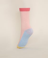 Meia-Feminina-Cano-Alto-Color-Blocking-Rosa-9973268-Rosa_2