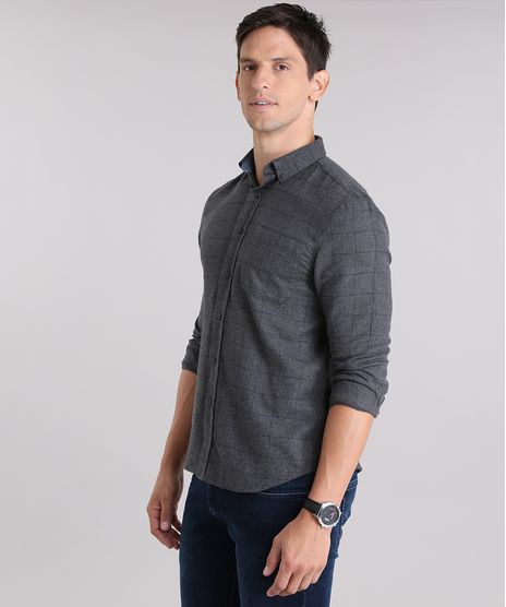 Camisa-Estampada-Geometrica-em-Flanela-Chumbo-8841738-Chumbo_1